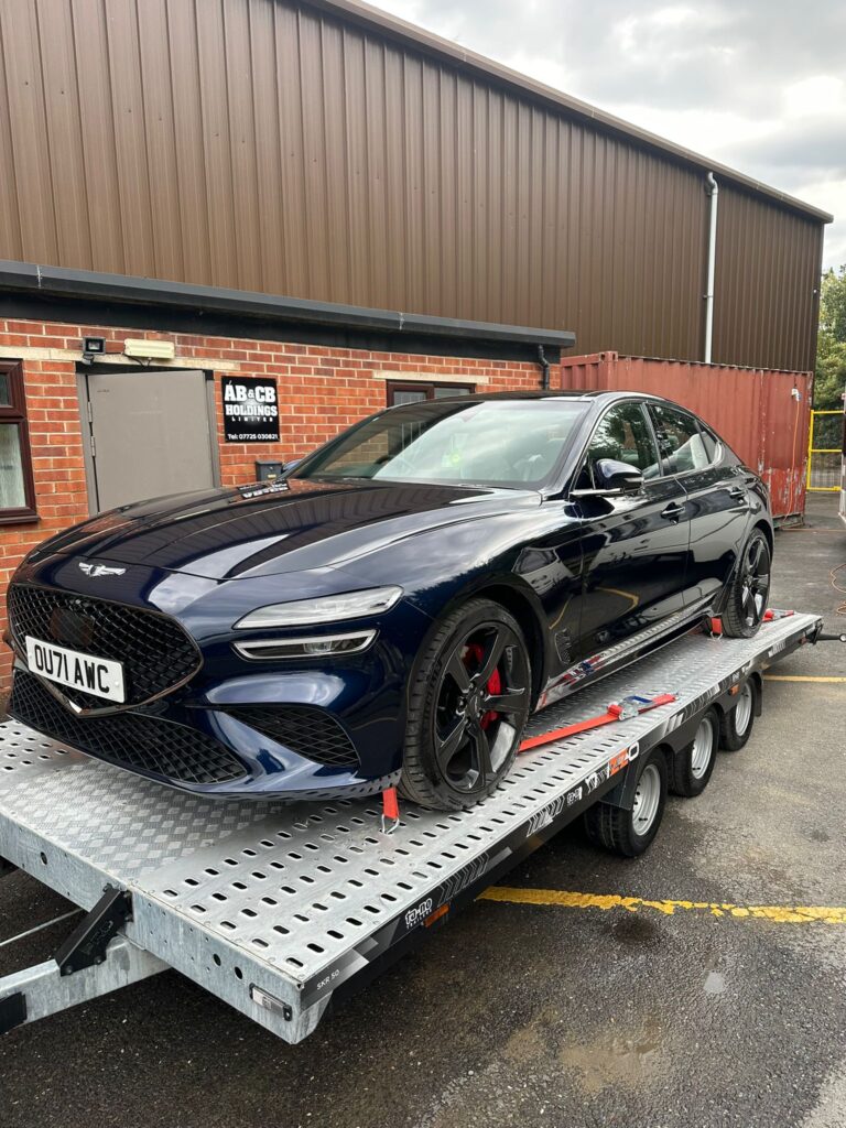 Gemini Car on A.B. & C.B. Holdings Transport Trailer
